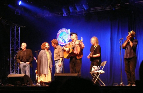 Allan, Molly and Tim O'Brien, Tom Paxton, Robin Bullock, Guy Davis.